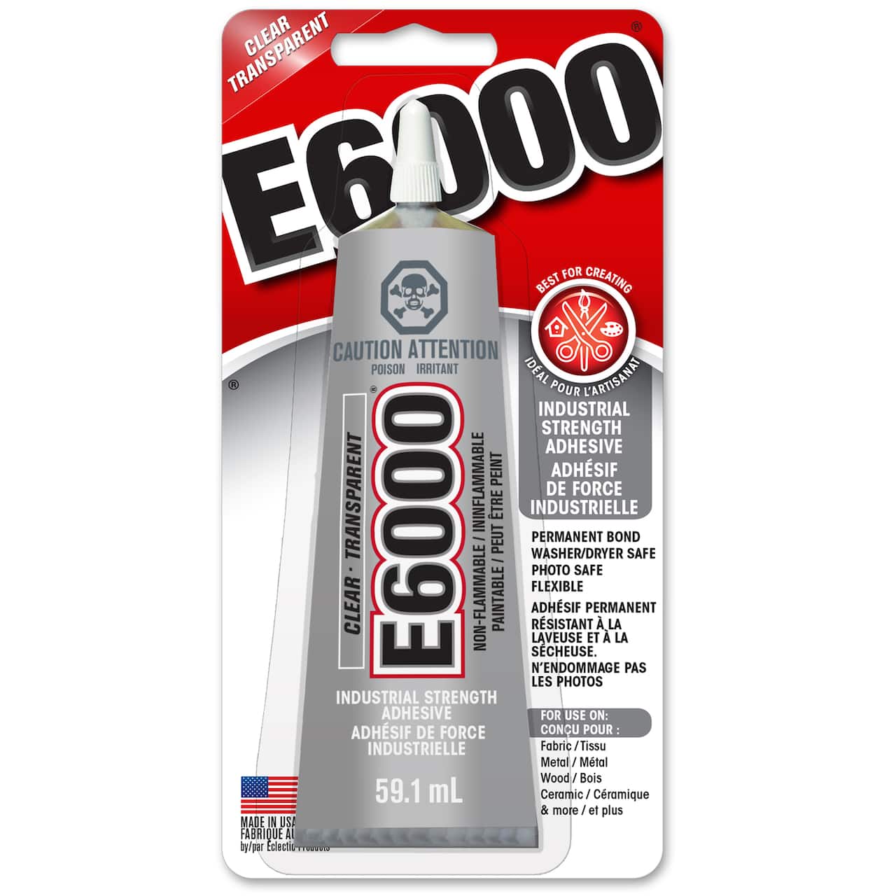E6000® Industrial Strength Craft Adhesive, 59.1mL